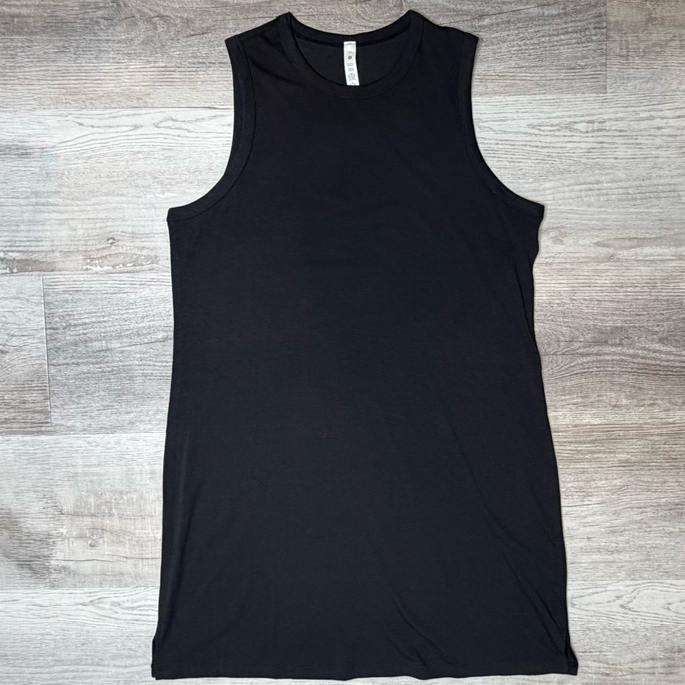 Lululemon Classic-Fit Cotton-Blend Dress Women’s size 12 Black W1DH0S NWOT - Picture 2 of 9